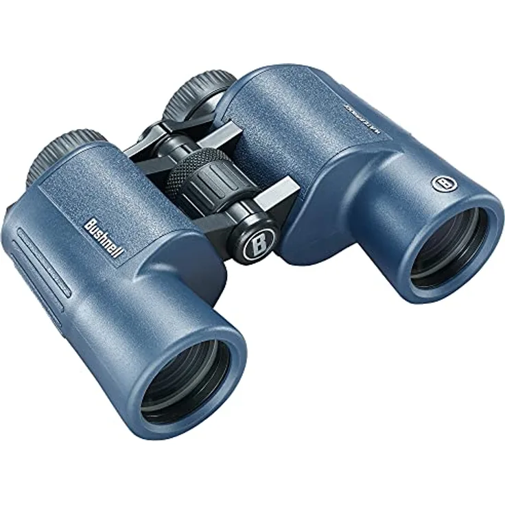 Bushnell H2O 8x42, wasserdichtes Porro Fernglas mit rutschfester Gummiarmierung und hochwertiger Optik