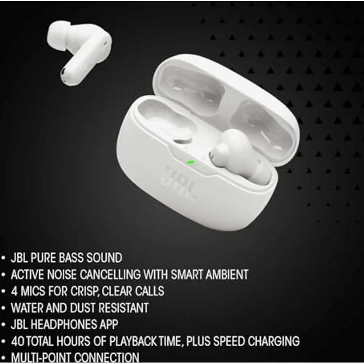 JBL Wave Beam 2 wireless In-Ear-Kopfhörer mit Active Noise Cancelling (ANC) und A2DP Bluetooth – Bild 5
