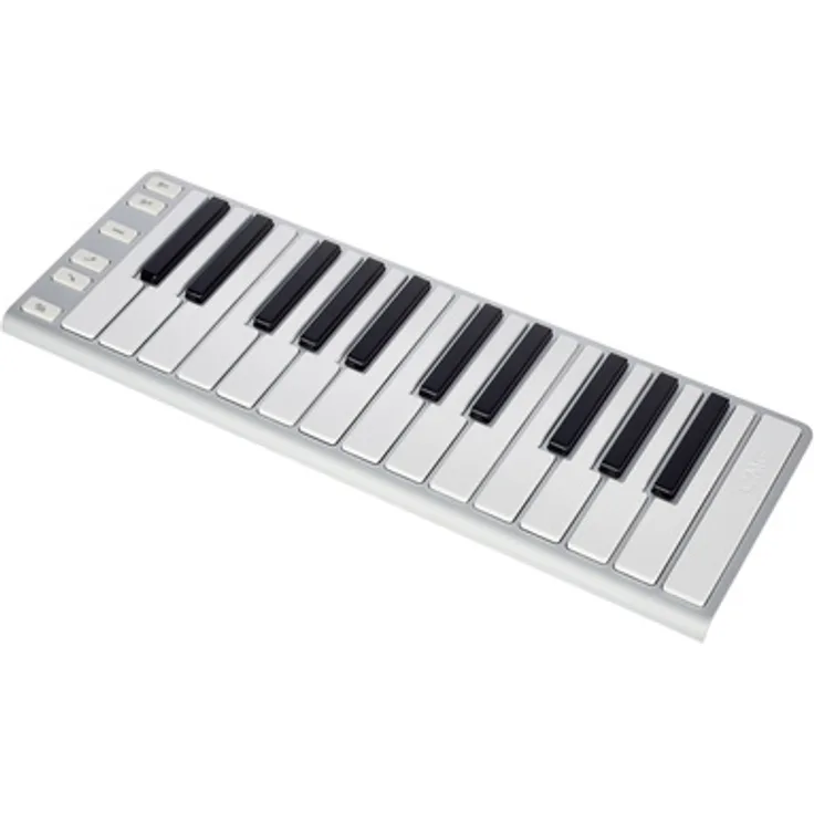 CME Xkey 25 silver, Midi-Controller Keyboard mit 25 anschlagdynamischen Tasten und Aluminiumgehäuse
