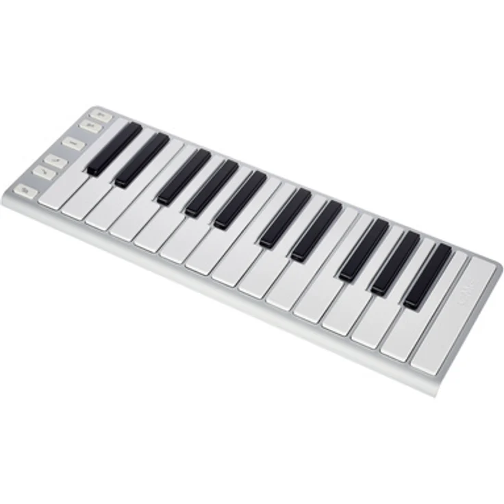 CME Xkey 25 silver, Midi-Controller Keyboard mit 25 anschlagdynamischen Tasten und Aluminiumgehäuse