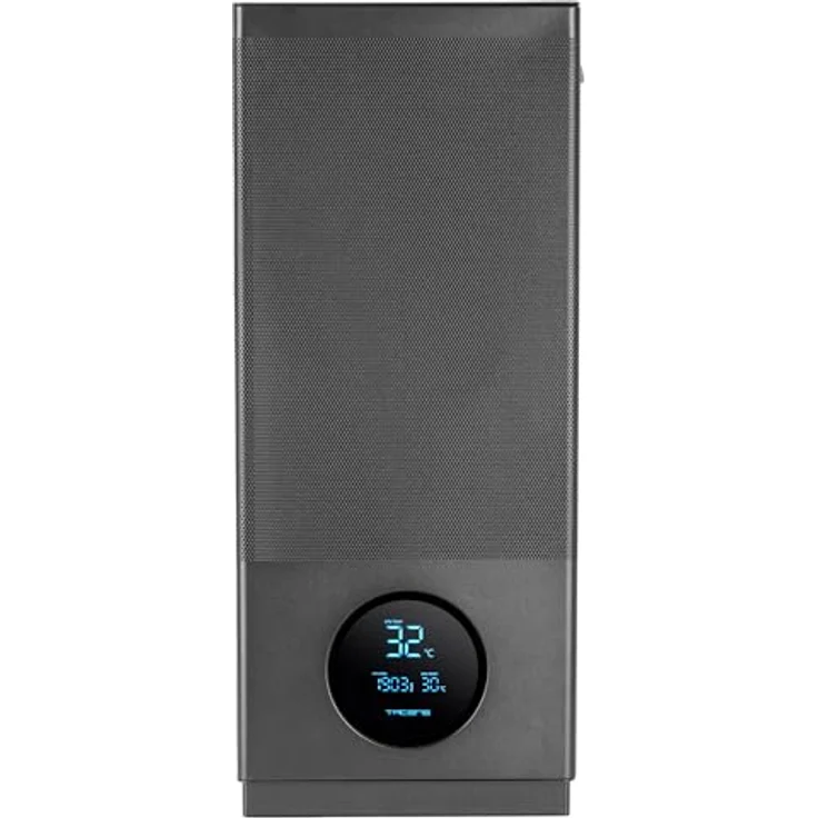 Tacens 2sagitta20, Midi Tower PC-Gehäuse in Schwarz, ATX/Micro ATX/ Mini-ITX, gehärtetes Glas, verbesserte Kühlung, 7 Erweiterungsslots – Bild 7