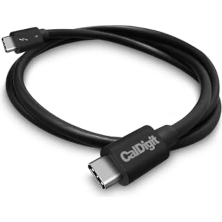 CalDigit Thunderbolt 4 / USB 4 Kabel, 0.80 m, 100 W, universelles USB Kabel für Thunderbolt 3 und 4, kompatibel mit USB-C Geräten