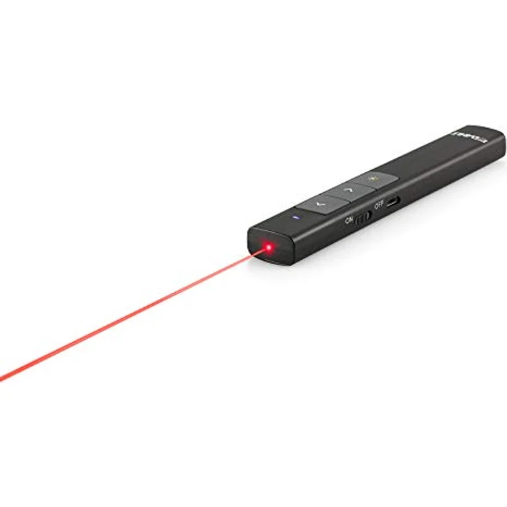 Dahle Presenter 95100, kabelloser Laserpointer mit rotem Laser und 50 m Reichweite, inkl. USB-Fernbedienung zur Steuerung von PowerPoint und anderen Anwendungen – Bild 2