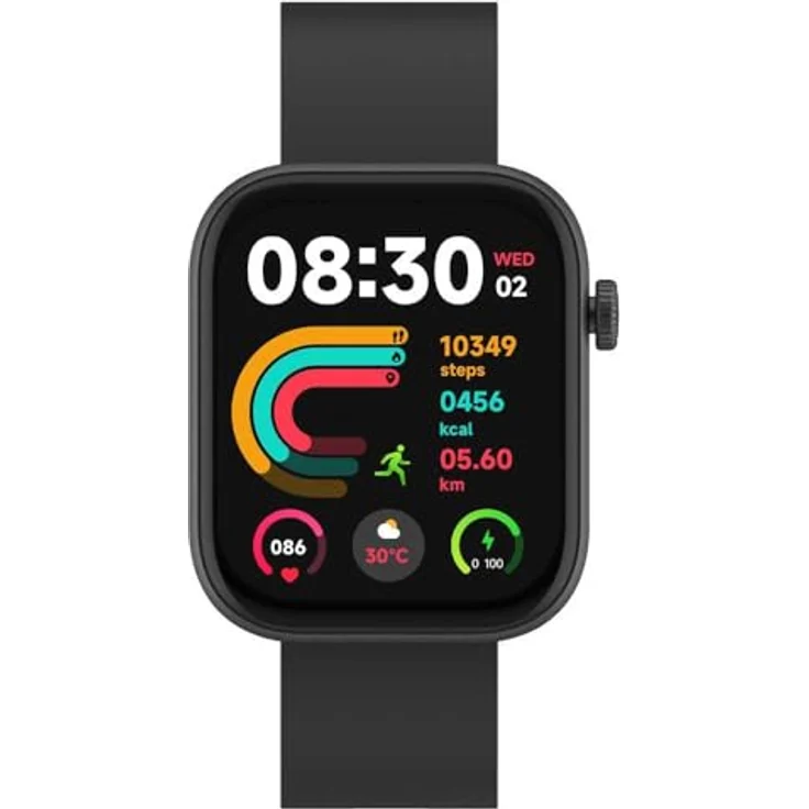 Denver SWC-185 Smartwatch (4,7 cm/1,85 Zoll) AMOLED-Touch-Display, IP67, Bluetooth-Sprachanrufe – Bild 2