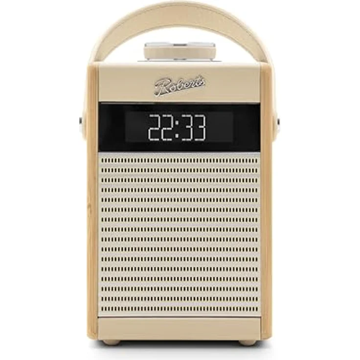 Roberts Radio Rambler Midi Retro-Radiowecker, tragbar, DAB+/FM/Bluetooth, cremefarben, mit USB-Ladefunktion – Bild 1