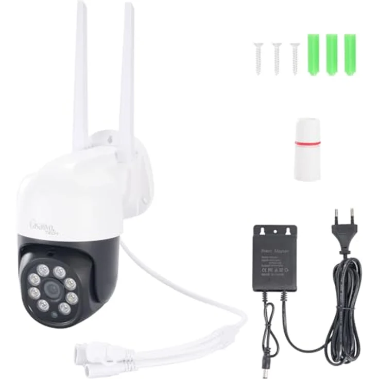 Casativo WLAN Outdoor Überwachungskamera 2K, IP66 wetterfest, Pan-Tilt, intelligente Personenerkennung, Nachtsicht in Farbe, 95 dB Sirene – Bild 6