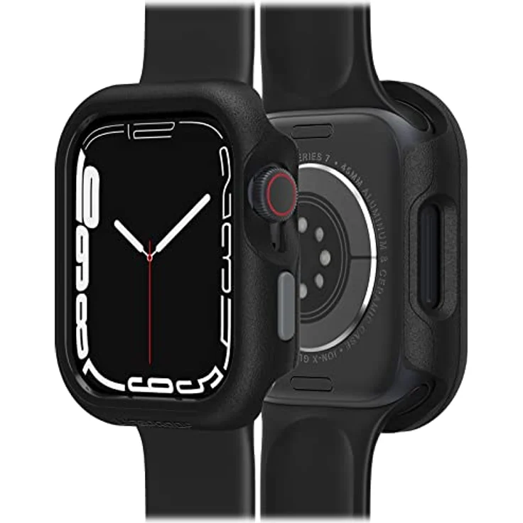 LifeProof Watch Bumper for Apple Watch Series 8/7 45mm, stoßfeste, sturzsichere, schlanke Schutzhülle für Apple Watch, schützt den Display und die Kanten, nachhaltig hergestellt, Schwarz – Bild 5