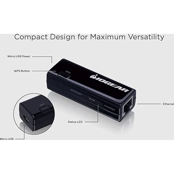 IOGEAR Ethernet-2-WiFi Universal Wireless Adapter, GWU637 (Universal Wireless Adapter) – Bild 9