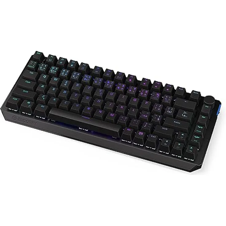 ENDORFY Thock 75% Wireless CZ Black, Kailh Box Black linear switches, Wireless Keyboard 2.4 GHz and Bluetooth, 75% Size Mechanical Keyboard, Czech Layout | EY5C008