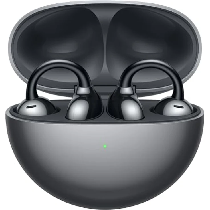HUAWEI FreeClip,Innovatives Clip-Design,Intensives Open-Ear-Hörerlebnis,KI-Hintergrundgeräuschunterdrückung bei Anrufen,Superlange Akkulaufzeit, Kompatibel mit Android&iOS, Deutsche Version,Schwarz – Bild 1