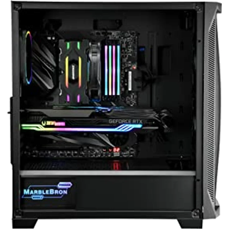 Enermax MARBLEBRON ATX ARGB Gaming PC Netzteil 850W 80Plus Bronze (Semi Modular) Flachbandkabel, EMB850EWT-RGB, schwarz – Bild 2