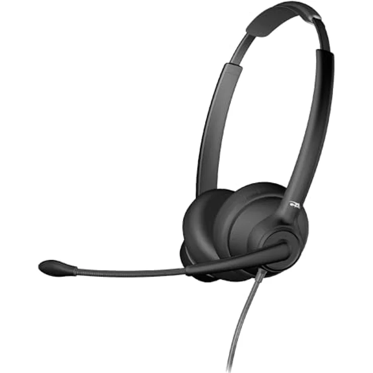 Cyber Acoustics USB-C Headset mit AI-Rauschunterdrückung (AC-304C) - AI-Mikrofon-Rauschunterdrückung eliminiert Hintergrundgeräusche in Büros, Häusern oder jeder Umgebung – Bild 2