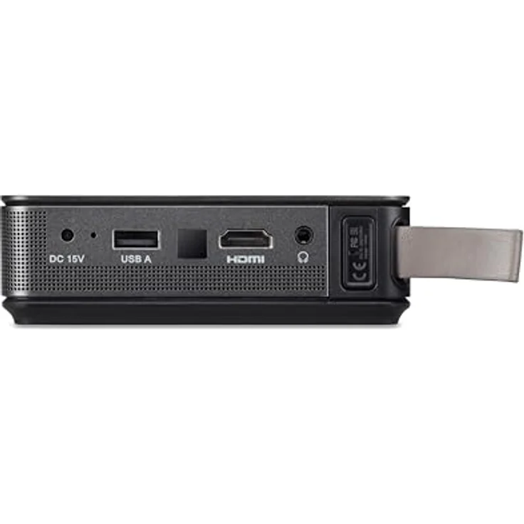 Acer AOpen PV12a Mini-Beamer, LED, WVGA (854 x 480 Pixel), Bildverhältnis: 16:9, schwarz – Bild 5