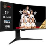 TCL 34R83Q, MiniLED-Monitor mit 1100 Zonen und WQHD 170 Hz, Schwarz