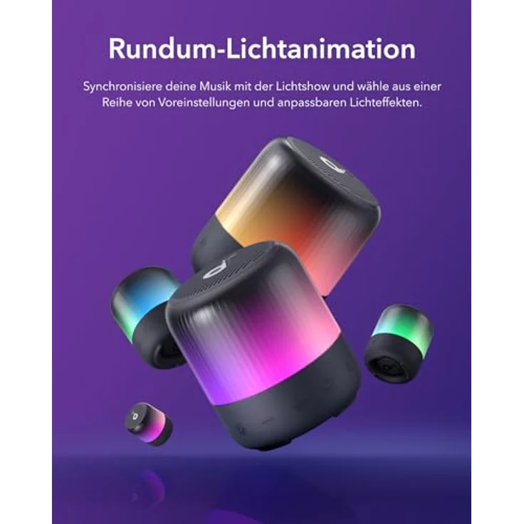 Anker Glow Mini Black (12 h), Bluetooth Lautsprecher – Bild 3