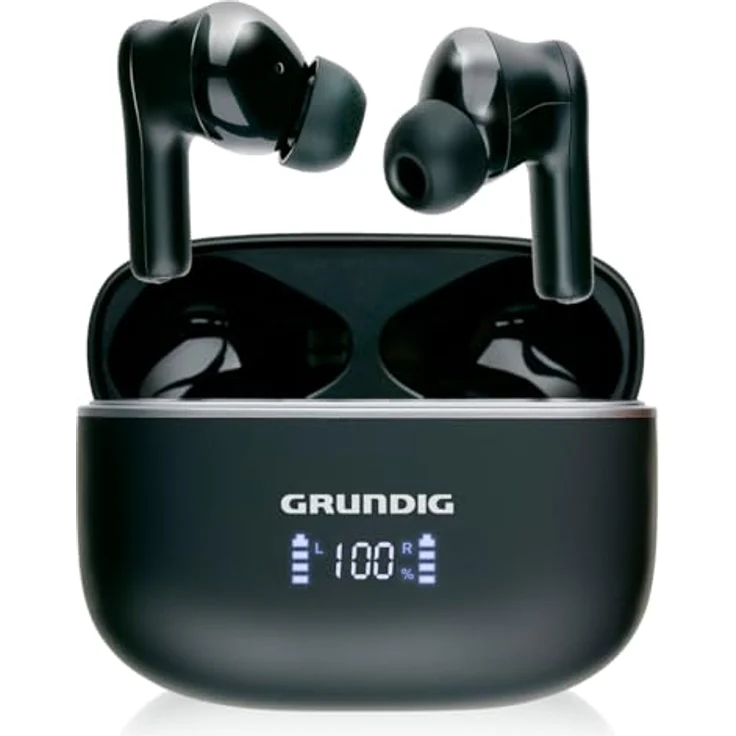 Grundig Bluetooth In Ear Ohrhörer, kabellos mit LED-Anzeige, 6,5 Std Wiedergabezeit, Ladeetui und USB-C Kabel, 300mAh, Active Noise Cancelling – Bild 1