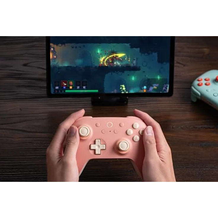 8bitdo Ultimate 2C Wireless, Gaming Controller für Windows & Android, Bluetooth, pfirsich/hellgelb – Bild 7