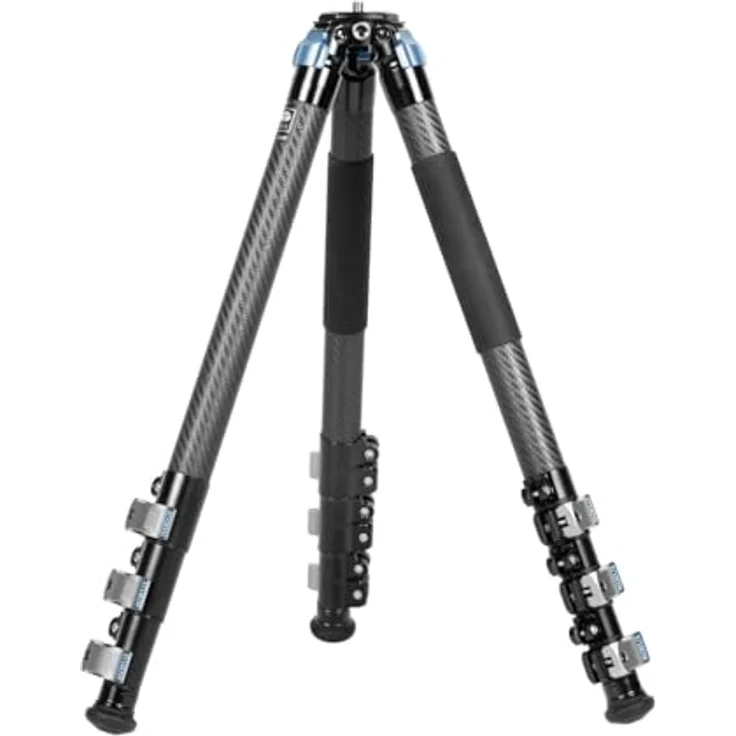 SIRUI L-324F Stativ aus Kohlefaser mit Klappverschluss, Querformat, maximale Höhe von 57 Zoll, 18 kg Tragfähigkeit, 22 °, 55 ° und 85 ° Beinwinkeloptionen – Bild 1
