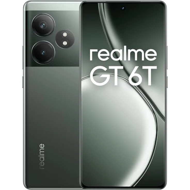 realme GT 6T 5G Smartphone 8+256 GB, Sony 50MP OIS Camera, Razor Green – Bild 1