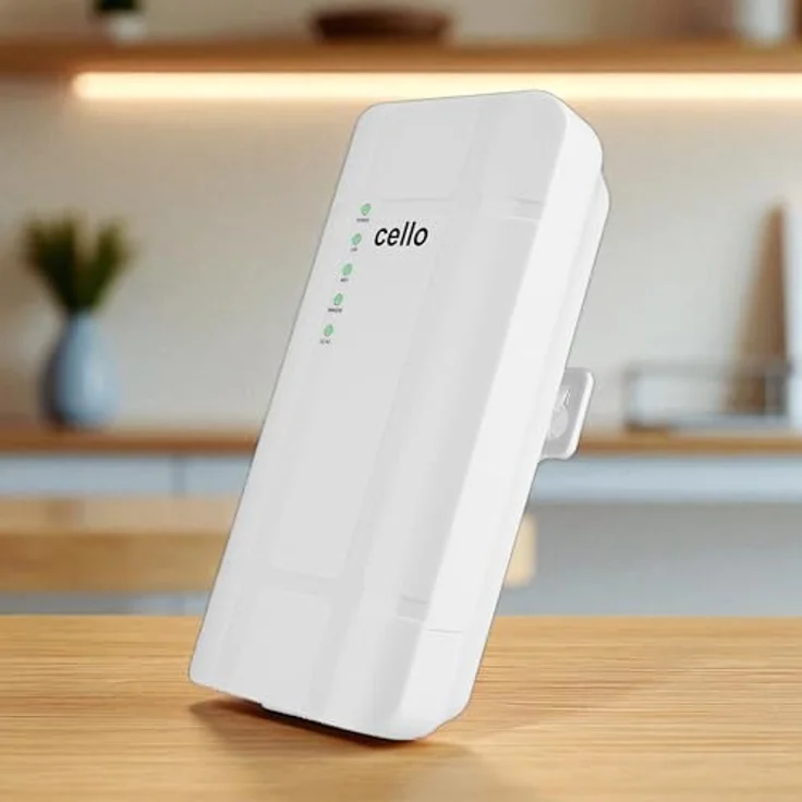 Cello QC300K, Outdoor 4G LTE Router mit SIM-Kartensteckplatz, wasser- und staubdicht, 300 Mbit/s WLAN, PoE, SIM-Lock-frei für Zuhause, Garten, Videoüberwachung und Industrie – Bild 2