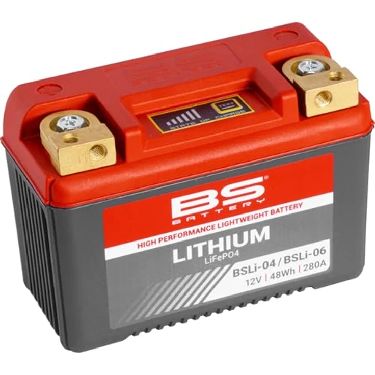 BS Battery Lithium-Ionen-Batterie BSLI-04/06, 12V, 4Ah, wasserdicht, leicht, hohe Kaltstartleistung, ultraschnelles Aufladen – Bild 2