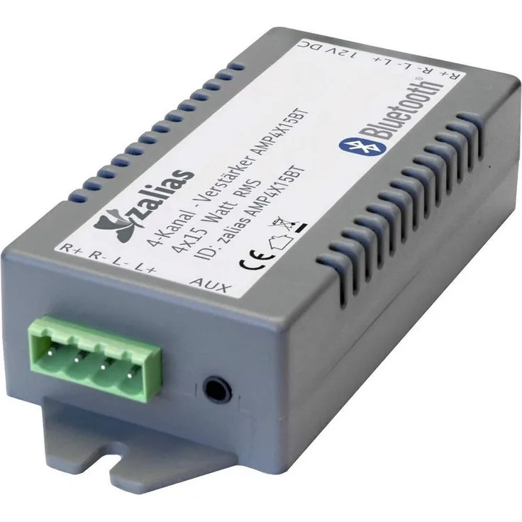 Lyndahl AMP4X15BT, Bluetooth 4-Kanal Verstärker mit AUX-Eingang und 60 W Sinusleistung