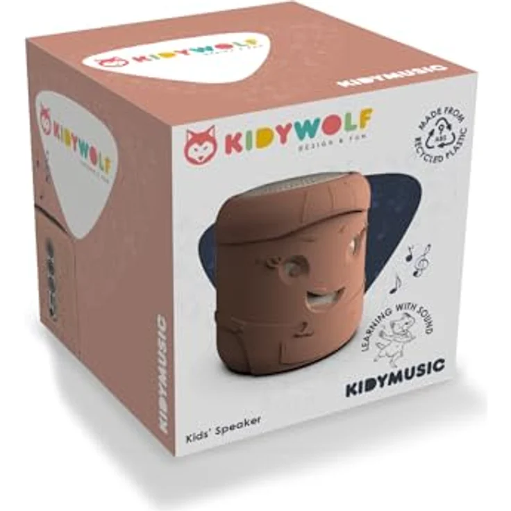 KIDYWOLF Bluetooth Lautsprecher apricot, Hochleistungs-Lautsprecher mit einfacher Plug-and-Play-Installation und idealer Qualität – Bild 5