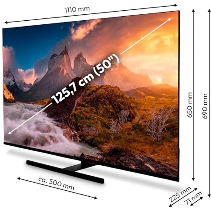 MEDION MD 850600, 50 Zoll QLED Fernseher mit 4K, Smart-TV, Dolby Vision HDR, Bluetooth, Schwarz – Bild 7