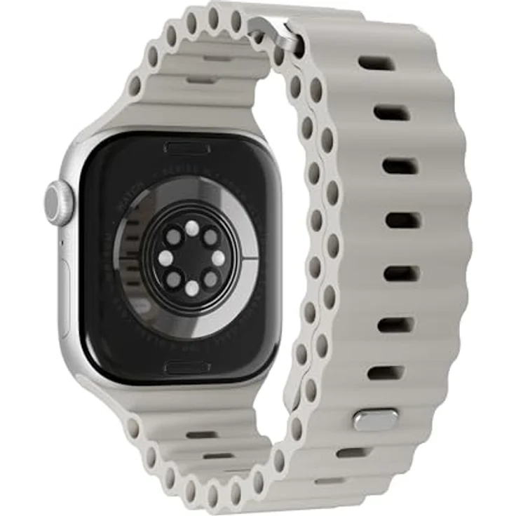 Vonmählen Wave Band 2 Armband für Apple Watch 44 | 45 | 46 | 49 mm, cremefarben, versandkostenfrei – Bild 5