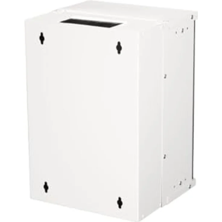 Equip Wandgehäuse 10" 09U 300x300mm grau, Netzwerkschrank mit gehärteter Glasfronttür – Bild 3