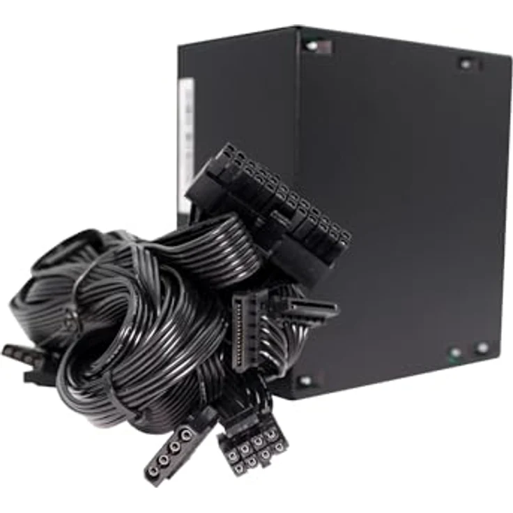 Xilence XP750R6.2 Gaming 750W ATX PC-Netzteil, 80% Effizienz, flüsterleise Kühlung mit 120mm Lüfter, schwarze Flachbandkabel – Bild 4
