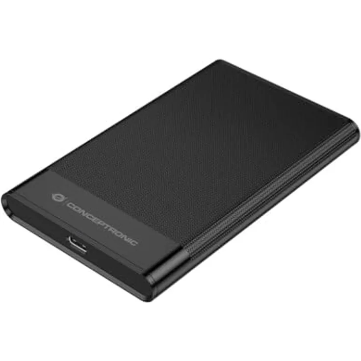 Conceptronic DANTE06B, 2,5" externe Festplattenbox USB 3.0 mit UASP, unterstützt bis zu 10TB und 6Gb/s Übertragungsgeschwindigkeit