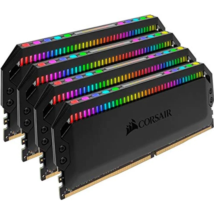 Corsair Dominator Platinum RGB 32GB (4x8GB) DDR4 3200MHz C16 Enthusiast RGB LED-Beleuchtung Arbeitsspeicher, schwarz – Bild 2