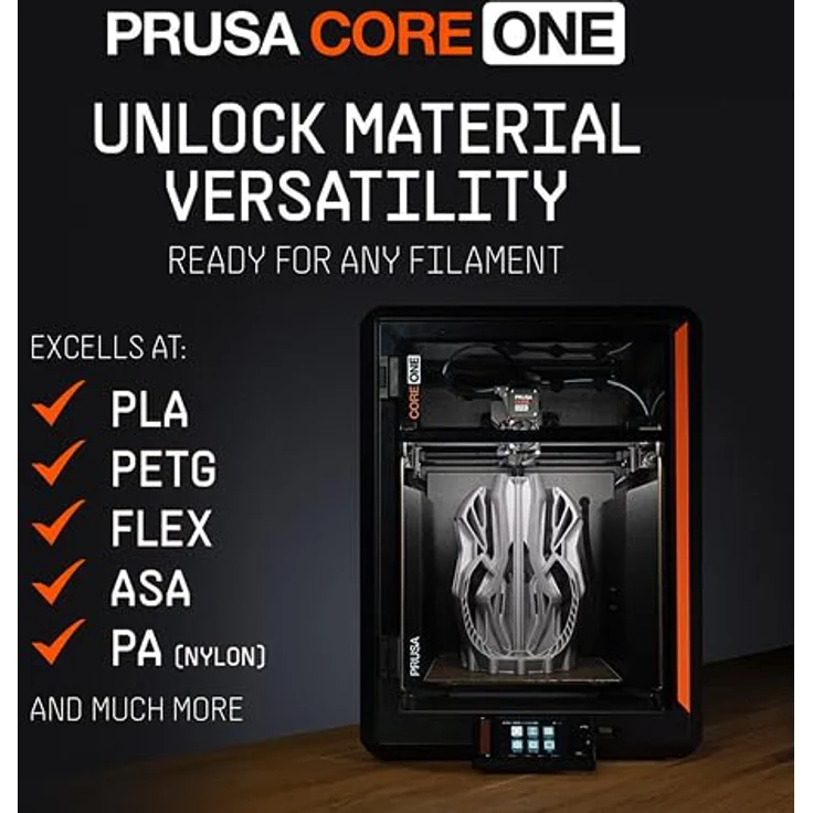 Prusa Core One 3D-Drucker mit CoreXY, geschlossener Kammer, Stahlrahmen und 250×220×270 mm Druckfläche – Bild 4