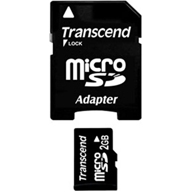 Transcend Micro SD 2GB Speicherkarte mit SD-Adapter – Bild 2