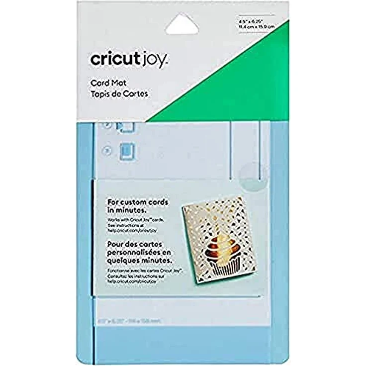 Cricut Joy Card Mat 2007968, wiederverwendbare Schneidematte für Einsteckkarten, Blau, 11,4 cm x 15,9 cm – Bild 1