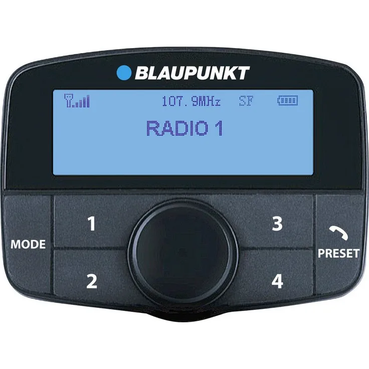Blaupunkt DAB'N'PLAY 550 DAB+ Empfänger mit Freisprechfunktion und Audio Streaming für Autoradios, inkl. Fernbedienung und Scheibenklebeantenne