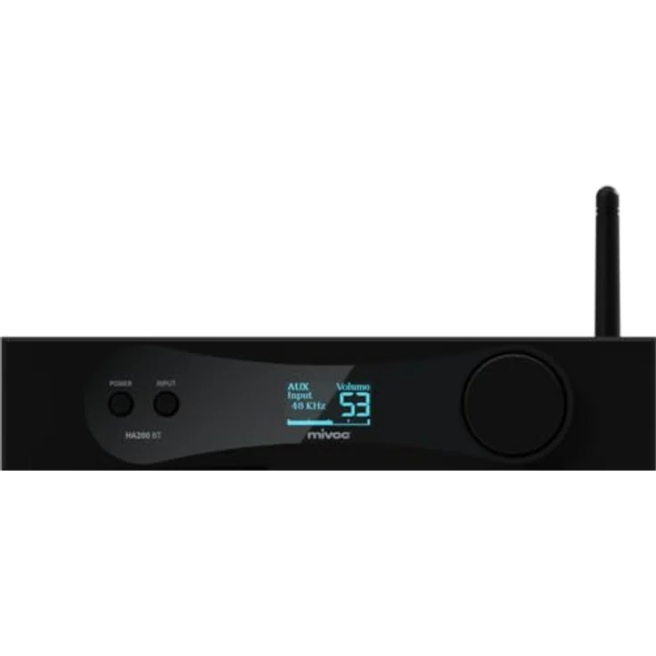 mivoc HA200 BT HiFi Verstärker, Stereo Verstärker, 2x100W, Bluetooth, optischer Eingang, Subwoofer Ausgang, schwarz – Bild 2