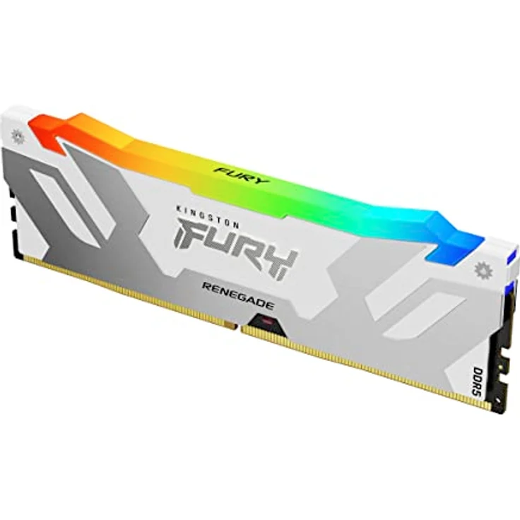 Kingston Fury Renegade RGB Weiß XMP 32GB 6400MT/s DDR5 CL32 DIMM Desktop Gaming Speicher Kit mit 2 - KF564C32RWAK2-32 – Bild 1