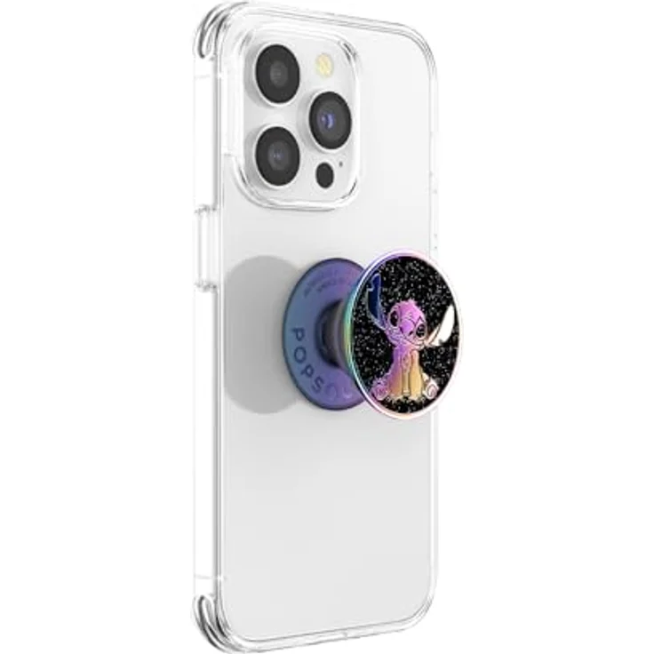 PopSockets PopGrip, Handygriff mit ausziehbarem Ständer, Disney Öl-Slick-Stitch, kompatibel mit iPhone und Samsung – Bild 5