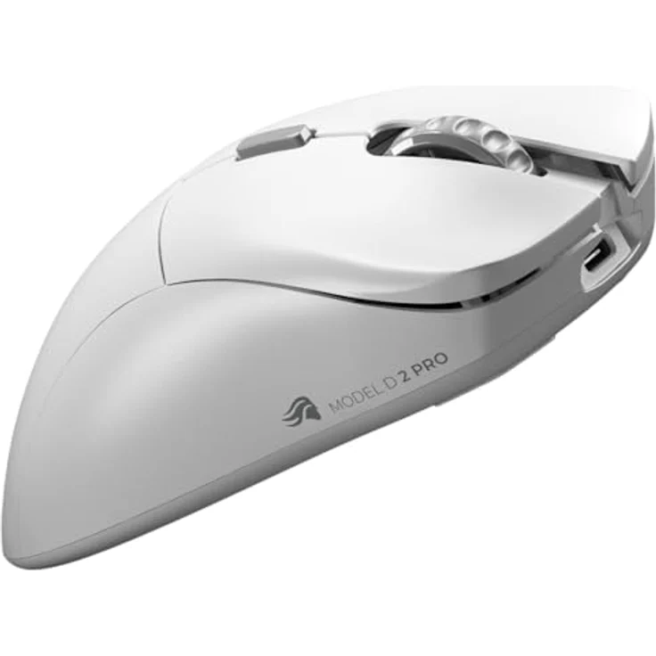Glorious Model D 2 PRO 4K/8KHz Edition, kabellose Gaming-Maus in Weiß, 64 g, optimale Abtastrate bis 8.000 Hz, für Rechtshänder, bis zu 80 Std. Batterielaufzeit – Bild 9