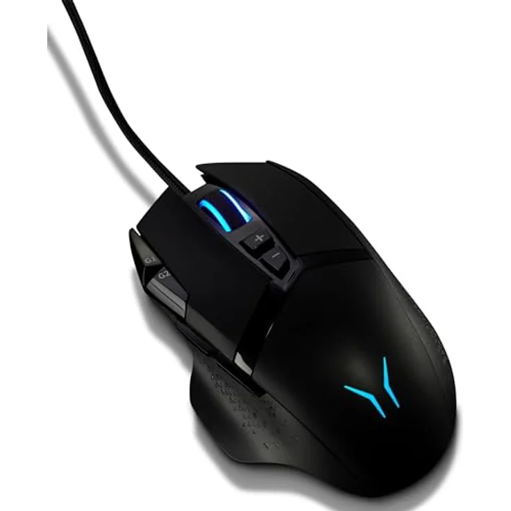 ERAZER Gaming Maus Wizard P20 (16.000 DPI, OMRON Switches, RGB Beleuchtung, 9 programmierbare Tasten, Schwarz) – Bild 1
