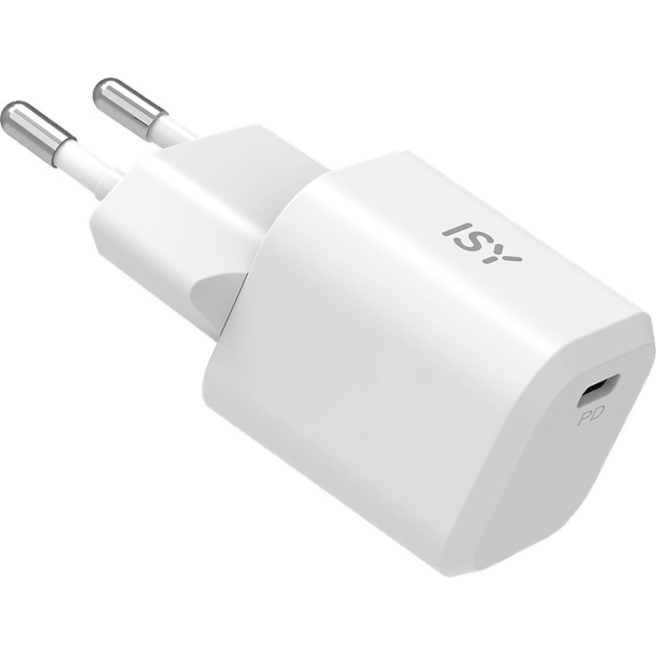 ISY IWC-4020-1 Schnellladegerät, 20W PD Charger Mini, Weiß