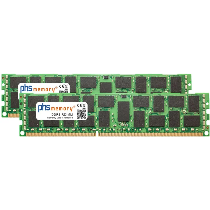 PHS memory 32GB (2x16GB) RAM Kit DDR3 RDIMM 1600MHz, kompatibel mit Supermicro A+ Server 1022TC-TF
