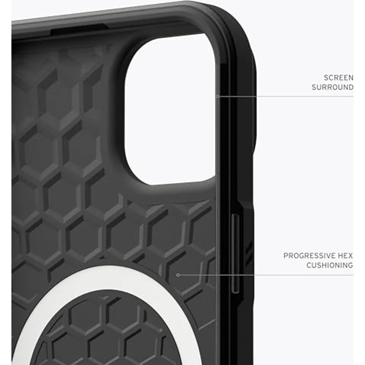 URBAN ARMOR GEAR Civilian Case kompatibel mit Apple iPhone 15 Hülle [Wireless Charging/Magnetische Aufladung kompatibel, Sturzfeste Handyhülle, Erhöhter Rand] schwarz - Preisvergleich – Bild 5