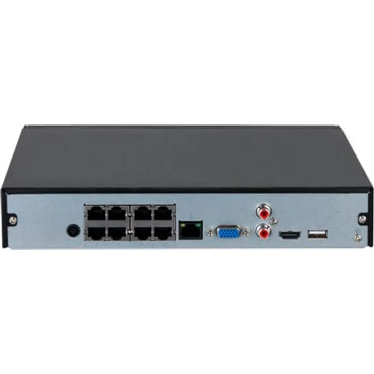 Dahua DHI-NVR2108HS-8P-4KS3, 8-K 8 PoE IP Netzwerkrecorder mit 4K HDMI-Ausgängen, Schwarz – Bild 3