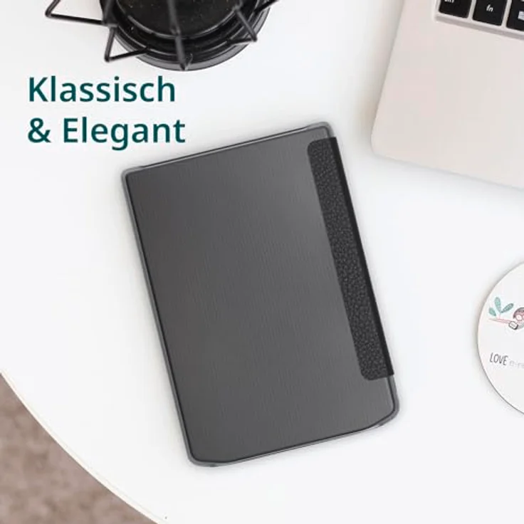 PocketBook Pocketbook Cover Shell Transparent Black, schlankes Design mit integrierter Hartschale für Verse-Reihe – Bild 4