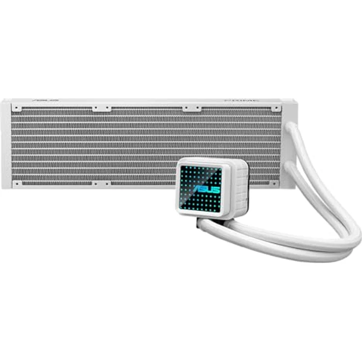 ASUS Prime LC ARGB White Edition All-in-One-Flüssig-CPU-Wasserkühlung mit vergrößerter Kontaktfläche und Infinity-Spiegellinsen – Bild 5