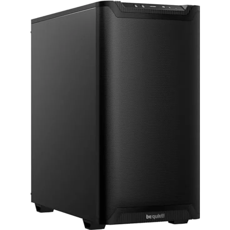 be quiet! Pure Base 501 Airflow Black PC-Gehäuse, hoher Luftstrom, kompakte Abmessungen, USB 3.2 Gen. 2 Type C
