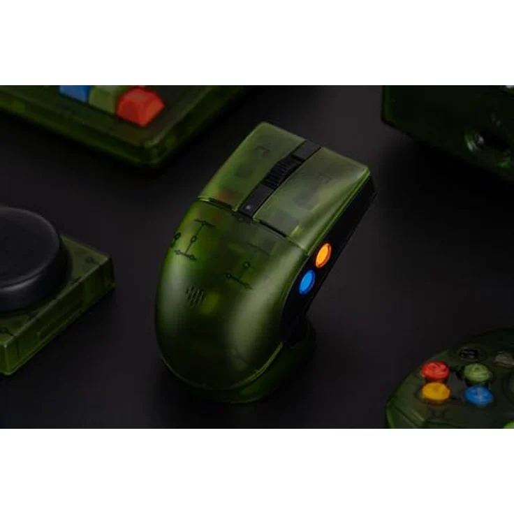8bitdo Retro R8 Mouse Xbox Edition, Gaming-Maus mit 26.000 DPI, fünf programmierbaren Tasten, ergonomischem Design, kabellos, Grün – Bild 8